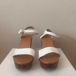 White Strappy Heeled Sandals